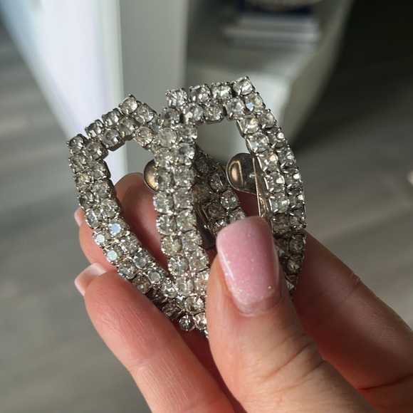 Musi Vintage Rhinestone Shoe Clips - Picture 2 of 12